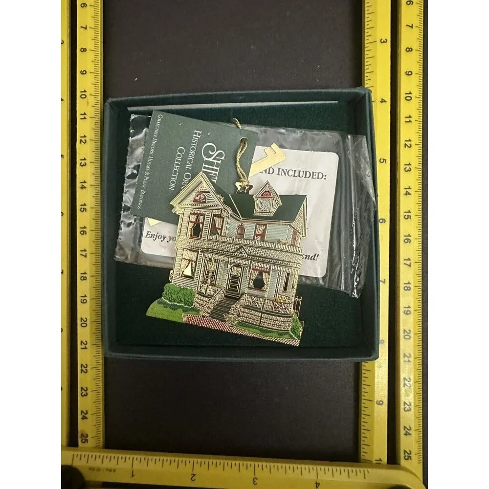 Rare Sheila's Historical Ornament Collection Tinker Toy House -‎ Howell MI Boxed